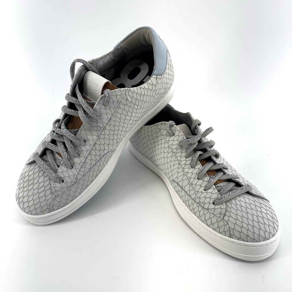 P448 John Low Top Sneaker Margot Glittery Laces Women's 40/9.5 MSRP $278